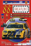 X 88 TARGA FLORIO 2004 RALLY INTERNAZIONALE DI SICILIA TABELLA TEMPI E DISTANZE PROGRAMMA   AUTOMOBILIA - Motoren