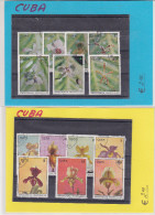 Cuba - 1972 + 1973 - Fleurs Flowers Blumen - 2 X 7 Timbres - Oblitérés