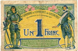 38 - Grenoble - 1 Franc 1917 - Handelskammer