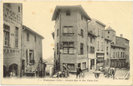 01/ Belle CPA A - Trévoux - Grande Rue Et Rue Casse Cou - Trévoux