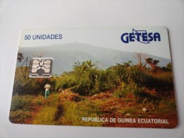 RARE : CHIP  ON 50 UNIDADES  GETESA - Guinée-Equatoriale