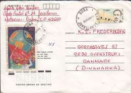 Cuba Uprated Postal Stationery Ganzsache Entier JOVELLANOS 1978 Cover Letra To SVENSTRUP Denmark José Marti Cachet - Briefe U. Dokumente