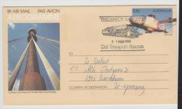 Au143/  Australien - Aerogramme, Thirdmere NSW, Rail Transport Museum, 31.3.1988 - Covers & Documents