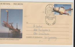 Au133/  AUSTRALIEN - Aerogramme, Lightning Ridge NSW 11. 4. 1988 - Covers & Documents