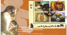 WIT240 UNO WIEN 2007  485/88 GEFÄHRTERTE ARTEN FDC FIRST DAY COVER    SIEHE ABBILDUNG - Brieven En Documenten