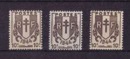 VARIETE DE COULEUR N* 670 (3 Nuances Différentes) NEUF** - Unused Stamps