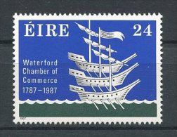 IRLANDE 1987 N° 622 ** Neuf = MNH Superbe  Cote 1,25 € Chambre De Commerce Waterford Bateaux Boats Sailboat Blason Coat - Neufs