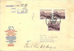 1946  Lettre Contre Remboursement Paysage Triesenberg Michel 229 X3 - Covers & Documents