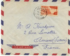 Lettre De Damas Pour Amiens (pli Au Centre ) - Storia Postale