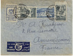 Lettre  De Damas Pour Amiens 23-3-50 +timbre Fiscal - Lettres & Documents