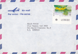 697A  AIRMAIL COVER 1990 SEND TO ROMANIA - Briefe U. Dokumente