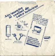 Enveloppe  PUBLICITAIRE Ste Lyonnaise Des Eaux Et De L´éclairage BAR SUR SEINE Machine A Coudre Type IRIS 1F VERT Cachet - 1939-44 Iris