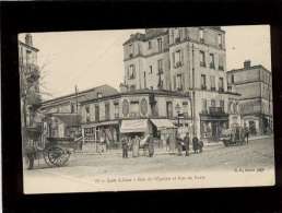 93 Les Lilas Rue De L'égalité & Rue De Paris édit. B.F. N° 16 Octroi  Graineterie Lecourt , Animée Rails Du Tramway - Les Lilas