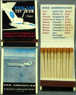 Original Streichholzbriefchen PAN-AM "Pan American... Die Erfahrenste Fluggesellschaft Der Welt" - Matchboxes