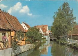 5894- HERSBRUCK- HOUSES, CREEK, POSTCARD - Hersbruck