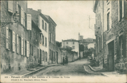 42 PELUSSIN / Rue Centrale Et Château De Virieu / - Pelussin