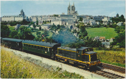 Train : Splendide Image Des Editions La Vie Du Rail : Le Train 396, Se Dirigeant Vers Paris Passe Devant Coutances..... - Railway