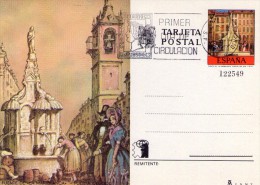 España 1975.Exposición Mundial De Filatelia Fuente Mariblanca.Tarjeta Entero Postal EDIFIL 110 Con Matasellos Primer Día - 1931-....