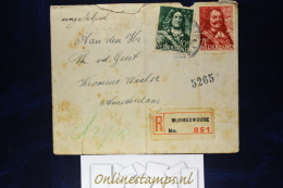 Netherlands, Cover NVPH  Registered Murmerwoude / Moarewald (Friesland RR)  Fragile - Lettres & Documents