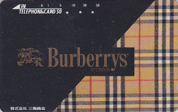 Télécarte Japon / 110-63773 - MODE Anglaise - BURBERRYS OF LONDON / Fashion England - Japan Phonecard  BURBERRY - 29 - Mode