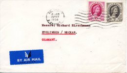 RHODESIE - NYASSALAND. N°2 & 7 De 1954 Sur Enveloppe Ayant Circulé. Elizabeth II. - Nyassaland (1907-1953)