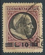 1945-46 VATICANO USATO MEDAGLIONCINI SOPRASTAMPATO 10 LIRE - VN1 - Gebraucht