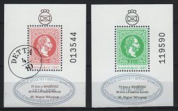 Hungary 1987. Reprint Franz Josef - Pair GERVAY Overprint Special Souvenir Sheet (commemorative Sheet) MNH (**) - Feuillets Souvenir