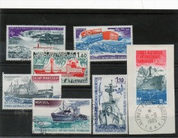 7  Valeurs Des TAAF O/b   ( Bateaux  ) - Used Stamps
