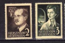 Liechtenstein (1955 - "Couple Princier" Neufs* - Ongebruikt