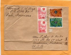 Taiwan Old Cover Mailed To USA - Storia Postale