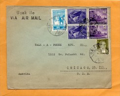 Turkey Old Cover Mailed To USA - Brieven En Documenten