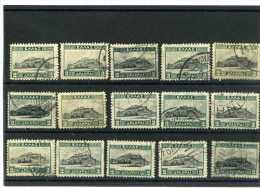 - GRECE 1924/44 . TIMBRES DE 1927/35  . VARIANTES DE COULEURS . OBLITERES   . - Postal Logo & Postmarks