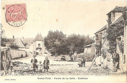 77 - GRANDPUITS-BAILLY-CARROIS - Grand-Puits - Ferme De La Salle (Lasalle) - Lebrun édit. - (adressée à H. COULLEAU) - Baillycarrois