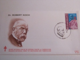 F.D.C PREMIER JOUR  1958 DR ROBERT KOCH DEFENSE TUBERCULOSE  BELGIQUE BELGIE - 1951-1960