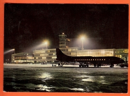 MAH-15  Flughafen Zürich Kloten Airport, Im Nacht. Flugzeut.  Stempel Kloten 1963 - Kloten