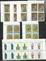 VATICANO VATIKAN VATICAN 1987 COMPLETE YEAR BLOCK OF 4 ANNATA COMPLETA IN QUARTINA MNH - Années Complètes