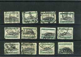 - GRECE 1924/44 . TIMBRES DE 1927/35  . OBLITERATIONS . - Postal Logo & Postmarks