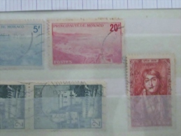 Lot De Timbres  Monaco Oblitérés - Gebruikt