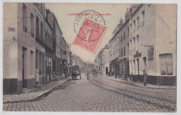 LANDRECIES (Nord) - Grande-Rue Et Rue Du Moulin Colorisée - Quincaillerie - Landrecies