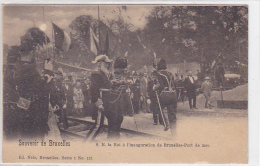 Belgium - Souvenir De Bruxelles - S.M. Le Roi A L'inauguration De Bruxelles-Port De Mer - Famous People