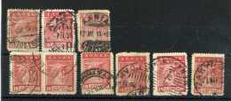 - GRECE  1911/23 . TIMBRES DE 1911/22  . OBLITERATIONS . - Postal Logo & Postmarks