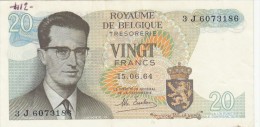 20 Francs Belgio 1964. Buona Conservazione. - 20 Francs