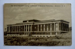 THE NEW-YORK STATE COLLEGE OF FORESTRY  AT SYRACUSE  UNIVERSITY   N.Y - Syracuse