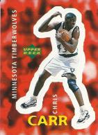 Sticker - UPPER DECK, 1997. - Basket / Basketball, No 80 - Chris Carr, Minnesota Timberwolves - Autres & Non Classés
