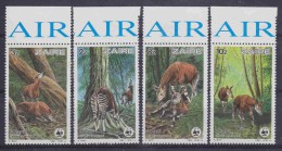Zaire 1985 WWF/Okapi 4v  ** Mnh (17900) - Nuevos