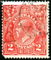 AUSTRALIA, 1922, RE GIORGIO V, FRANCOBOLLO USATO, Scott 28 - Usati