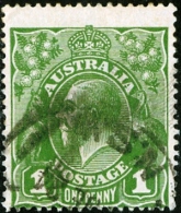 AUSTRALIA, 1922, RE GIORGIO V, FRANCOBOLLO USATO, Scott 23 - Usati