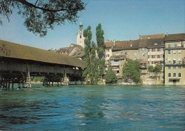 6353- POSTCARD, OLTEN- RIVER BANKS, BRIDGE - Olten