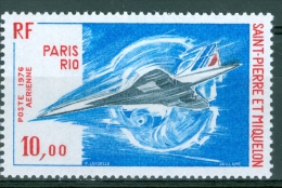 St. Pierre Et Miquelon 1976 1st Commercial Flight Of Supersonic Jet Concorde MNH** - Lot. 3246 - Ongebruikt