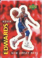 Sticker - UPPER DECK, 1997. - Basket / Basketball, No 267 - Kevin Edwards, New Jersey Nets - Sonstige & Ohne Zuordnung